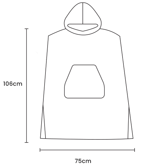 large adult hoody size line